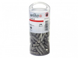 Wiha Standard Pozidriv Bits PZ2 25mm Tub of 100 £41.99